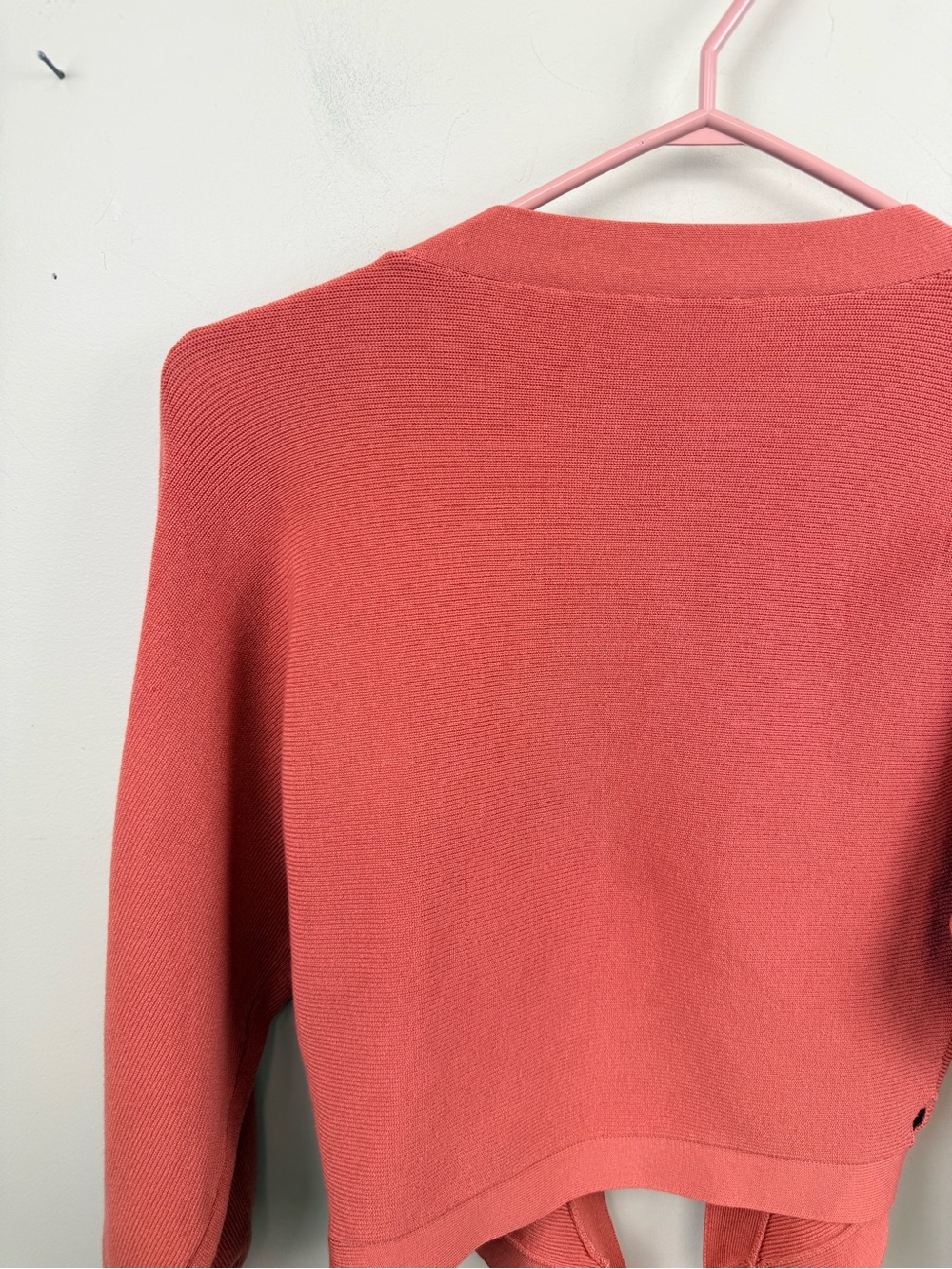 ba&sh Coral Tie-Front Bolero Cardigan 0 - Picture 9 of 13